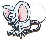 Cartoon animals including this mouse help people remember where they have parked their cars in the nine-level Hospital parking building.