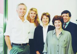 Shirley-Papanui team members (from left):  Bruce Meder, Tanya Ewins, Barbara Lindsay, Barbara Ford and Alister Whitteker.