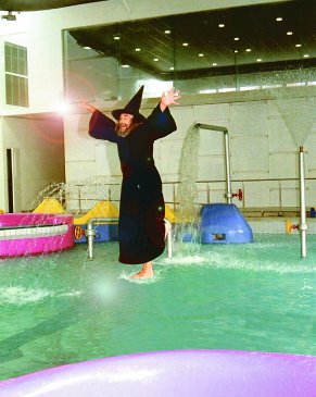 The Wizard Walking on water