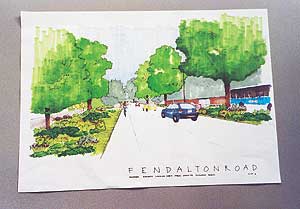An artist's impression of the redeveloped Fendalton Rd.