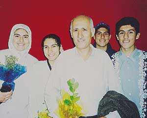 The Obaid family (from left): Balsam, Rana, Hisham, Ahmad and Mohammad. Wife and mother Freil is absent. 