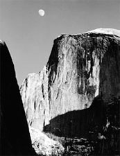 Moon and Half Dome, Yosemite National Park, California, 1960, Ansel Adams. © Trustees of the Ansel Adams Publishing Rights Trust