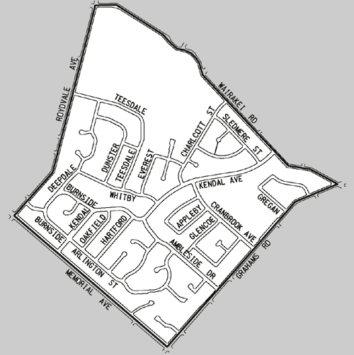 Burnside Residents' Support Group area map