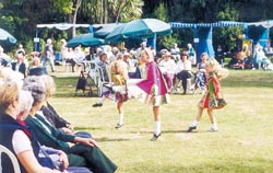 Irish dancing at a Garden Gala