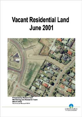 Vacant Residential Land June 2001