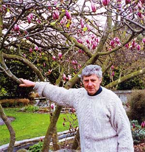 John Hoskin has led the Friends of the Edmonds Factory Garden in Ferry Road for 10 years. 