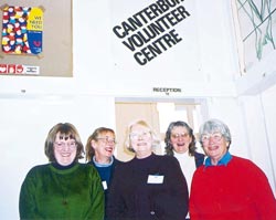 Canterbury Volunteer Centre workers