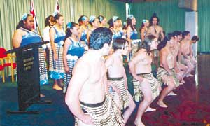 Members of the Te Wha Nau O Aranui group