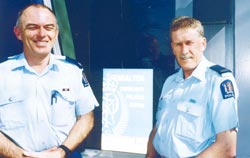 Community Senior Constables Gerry Jackson (left) and Dave Wilkinson