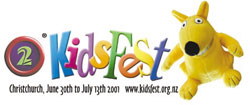 TV2 KidsFest - Christchurch, June 30th to July 13 2001