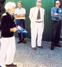 Dr Brian Molloy (left), John Moore, Professor Peter Ashton, Richard Holland
