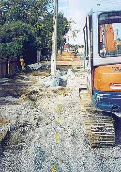 Roadworks on Woodville Street