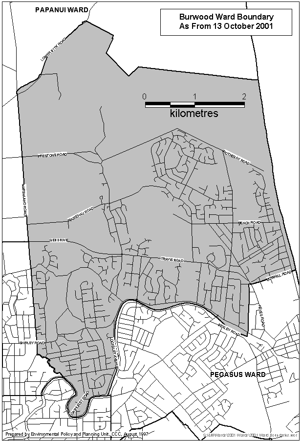 Burwood Ward Map