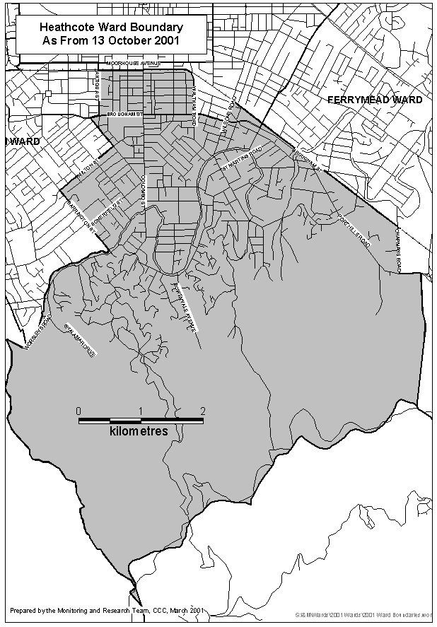 Heathcote Ward Map