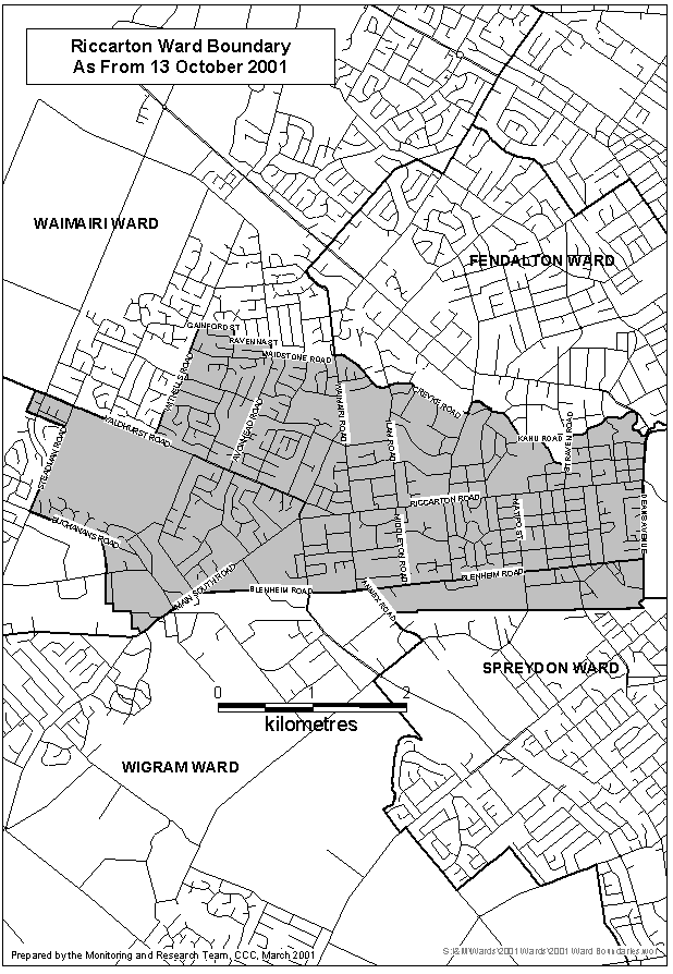 Riccarton Ward Map