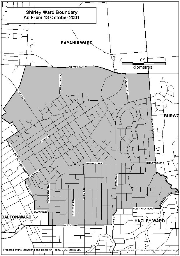 Shirley Ward Map