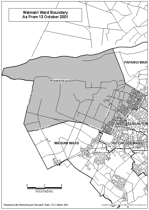 Waimari Ward Map